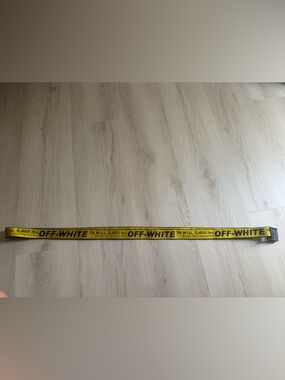 Off-White Industrial Yellow Logo Belt